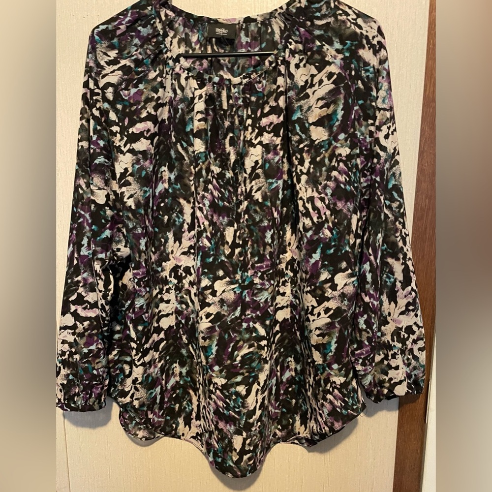 Mossimo Women's Multicolor Patterned Top